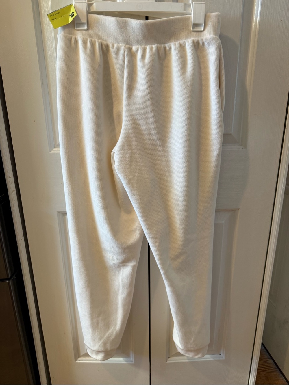 Women's Velour Ribbed High Rise Jogger
Sweatpants - All In Motion Cream
M - Picture 10 of 13